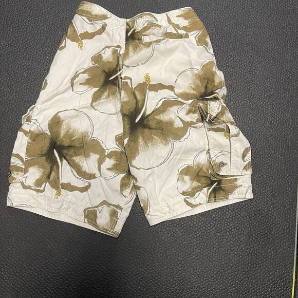 Hollister Men's Swim Cargo Trunks Hibiscus Y2K 100% Polyester Size S - Picture 5 of 5